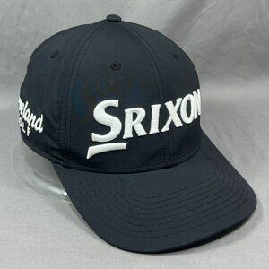Srixon Cleveland Golf Strapback Hat Golfer Black Adjustable Tour Outdoor Mens